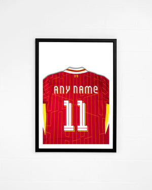 Custom Liverpool Shirt Print LFC Poster | 2024/25 Print