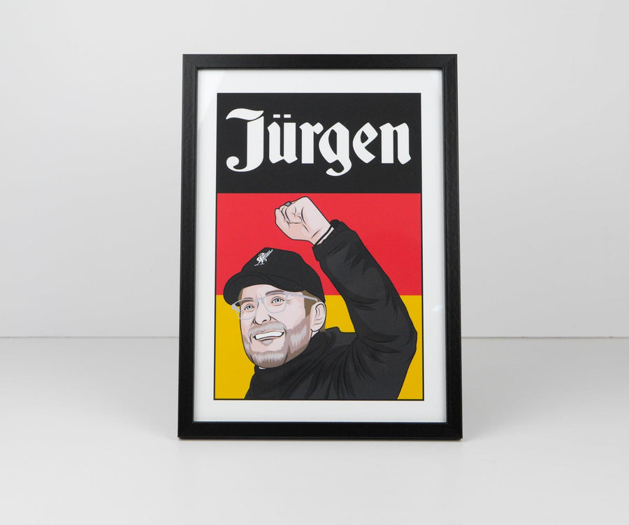 Jurgen Klopp Liverpool Poster Fist Pump Print - Kop Clobber